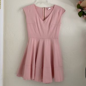 Blush pink a-line dress